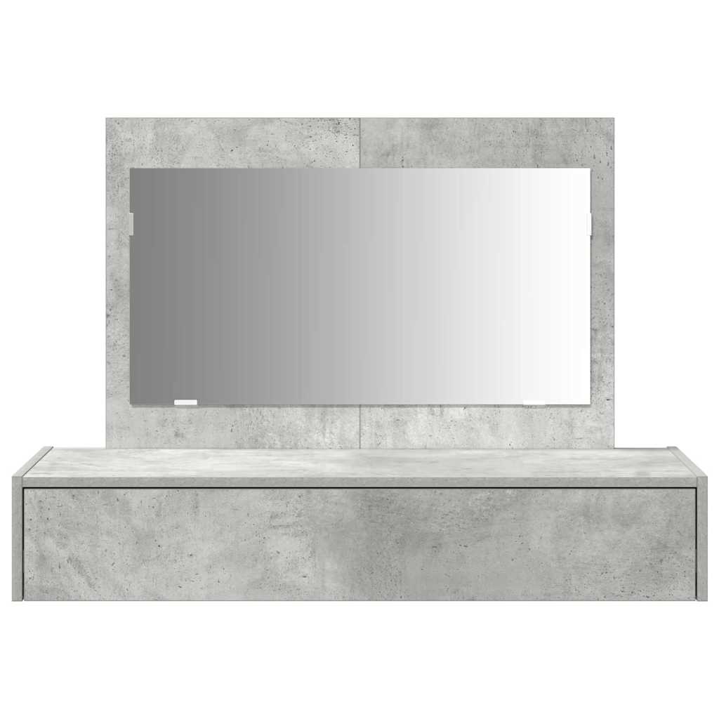 vidaXL Dressing Table Grey 100 x 40 x 70 cm Engineered Wood 6