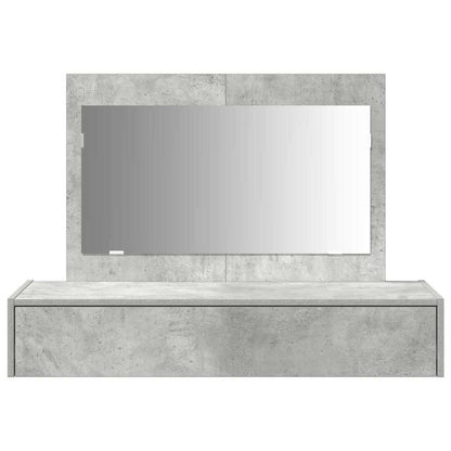 vidaXL Dressing Table Grey 100 x 40 x 70 cm Engineered Wood 6
