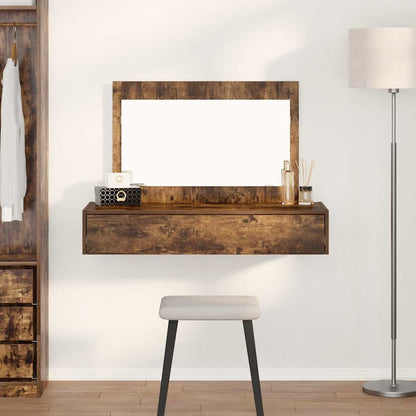 vidaXL Dressing Table Brown Engineered Wood without LED 100 x 40 x 70 cm