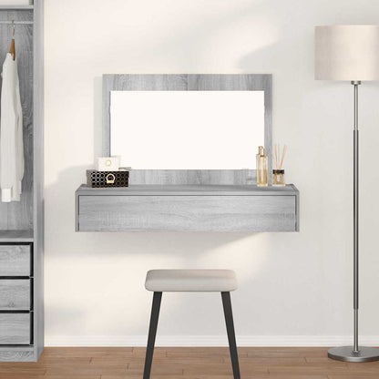 vidaXL Dressing Table Brown Engineered Wood without LED 100 x 40 x 70 cm