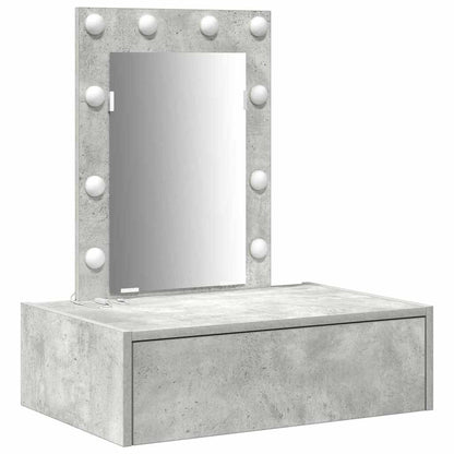 vidaXL Dressing Table Grey 60 x 40 x 70 cm Engineered Wood 2