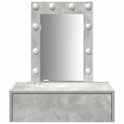 vidaXL Dressing Table Grey 60 x 40 x 70 cm Engineered Wood 5