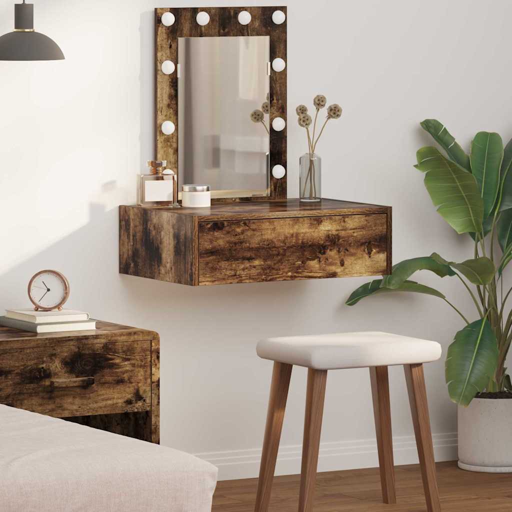 vidaXL Dressing Table Brown 60 x 40 x 70 cm Engineered Wood 1