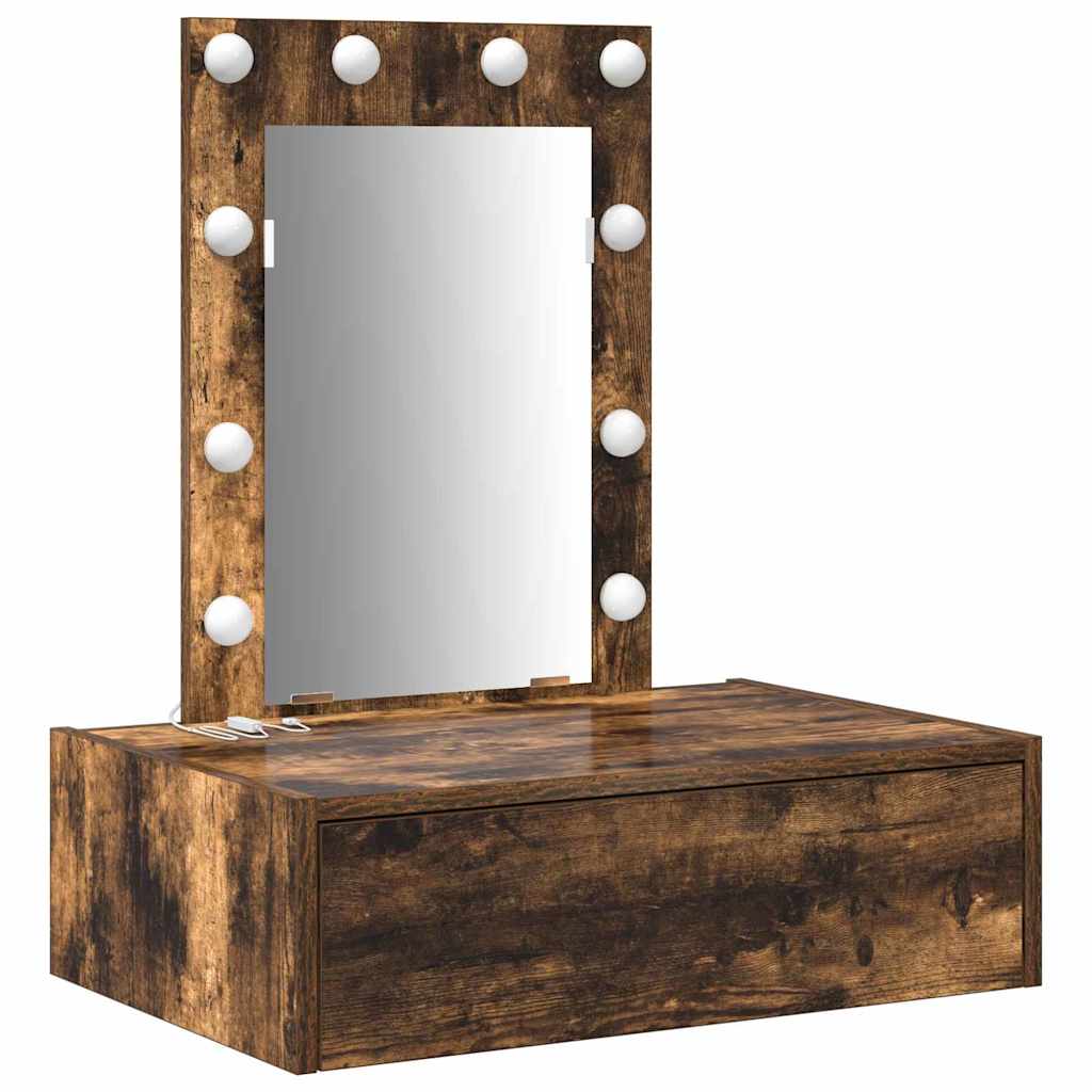 vidaXL Dressing Table Brown 60 x 40 x 70 cm Engineered Wood 2