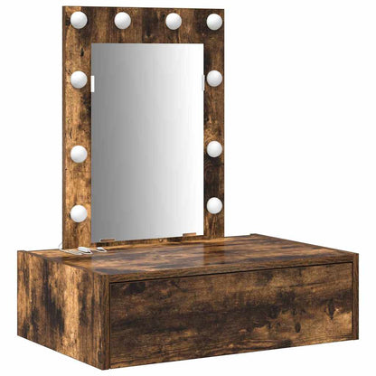 vidaXL Dressing Table Brown 60 x 40 x 70 cm Engineered Wood 2