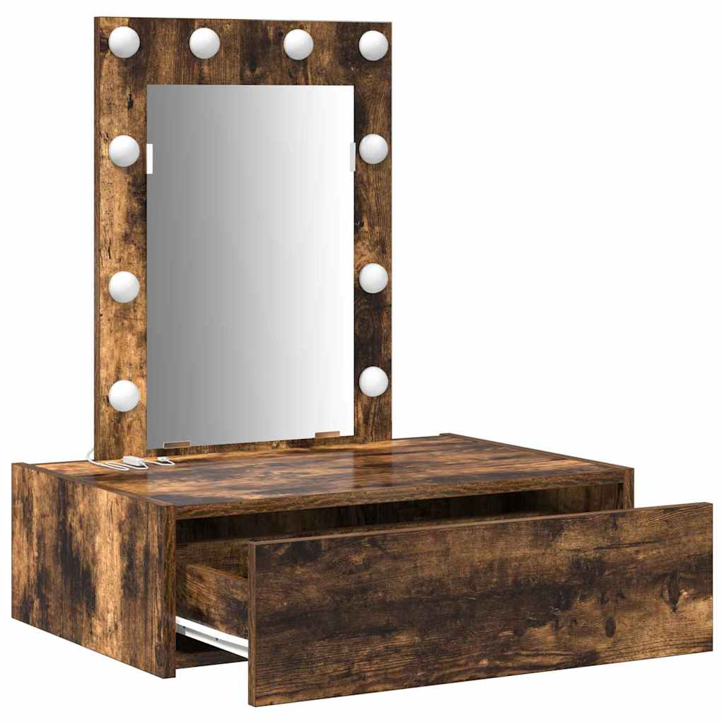 vidaXL Dressing Table Brown 60 x 40 x 70 cm Engineered Wood 4