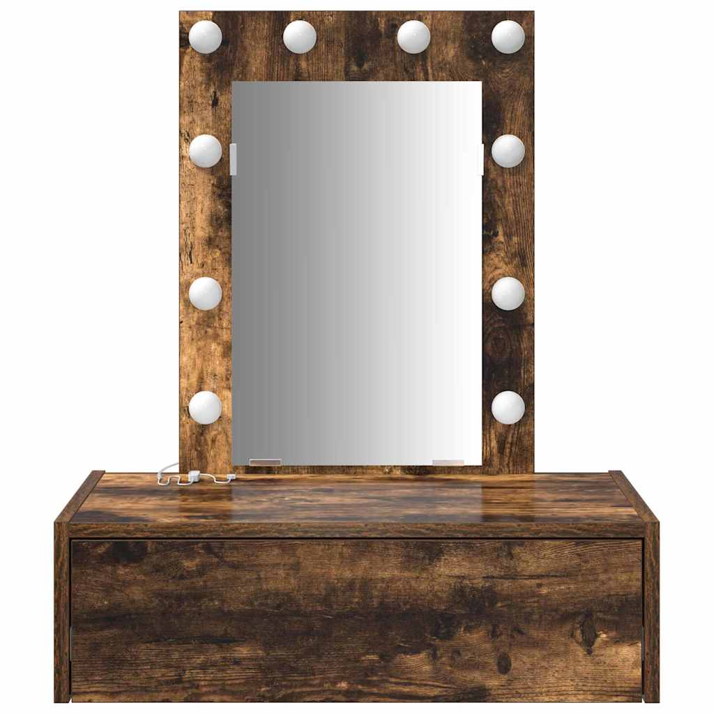 vidaXL Dressing Table Brown 60 x 40 x 70 cm Engineered Wood 5