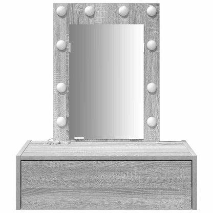 vidaXL Dressing Table Grey 60 x 40 x 70 cm Engineered Wood 5