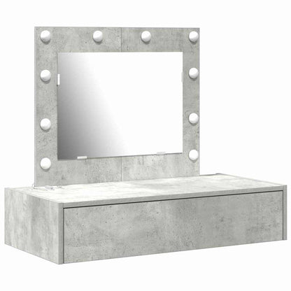 vidaXL Dressing Table Grey 83 x 40 x 70 cm Engineered Wood 2