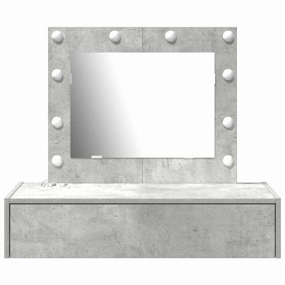 vidaXL Dressing Table Grey 83 x 40 x 70 cm Engineered Wood 5