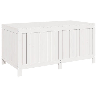 Garden Storage Box Solid Wood Pine Height 64 cm White pine 134 cm 68 cm
