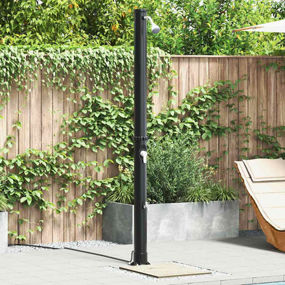 Outdoor Solar shower 20 L PVC and Aluminium Black 7 cm top shower with faucet
