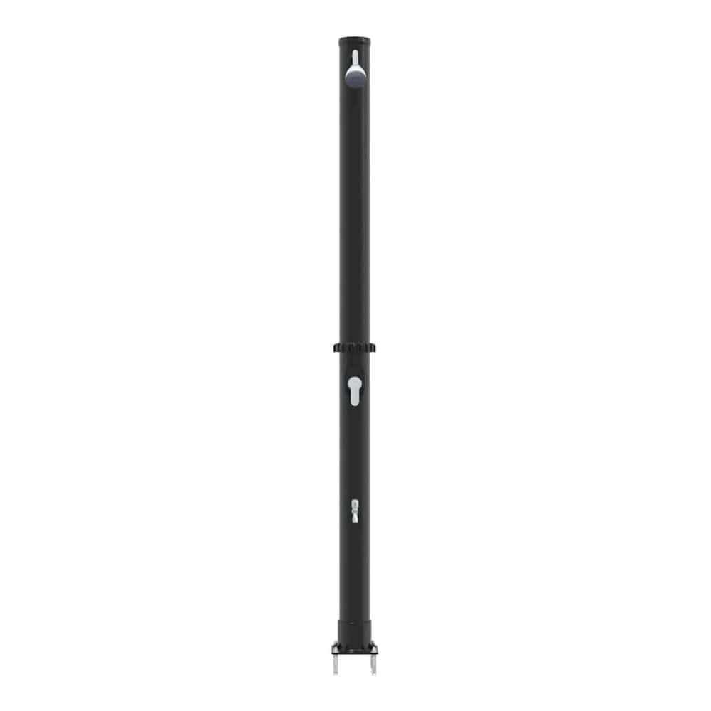 Outdoor Solar shower 20 L PVC and Aluminium Black 7 cm top shower with faucet