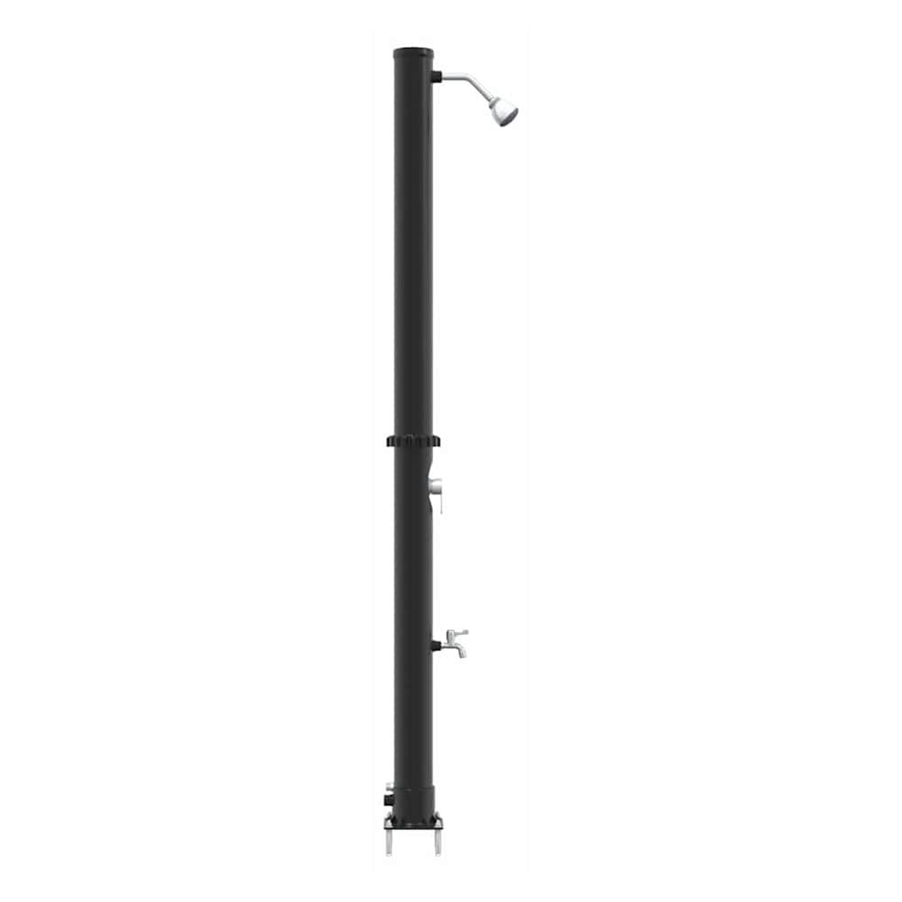 Outdoor Solar shower 20 L PVC and Aluminium Black 7 cm top shower with faucet