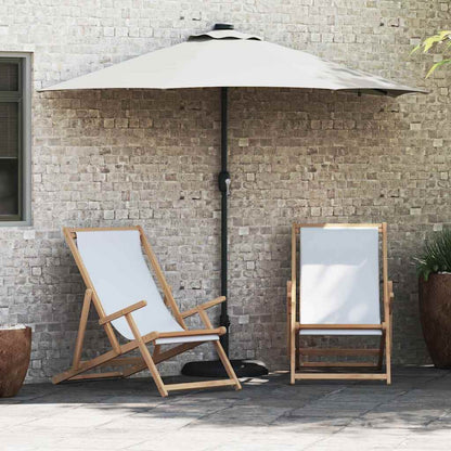 vidaXL Garden Parasol Sand 294 x 150 x 223 cm Polyester and Steel 1
