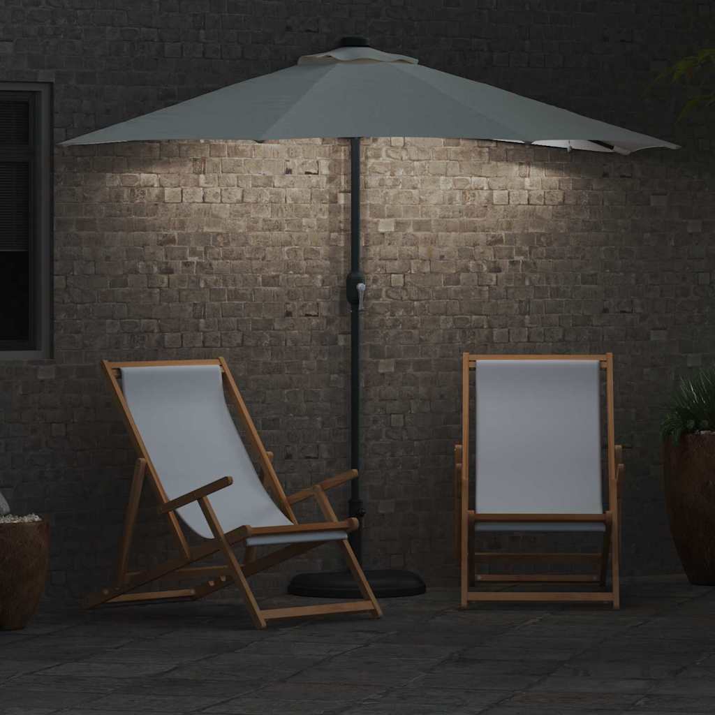 vidaXL Garden Parasol Sand 294 x 150 x 223 cm Polyester and Steel 4