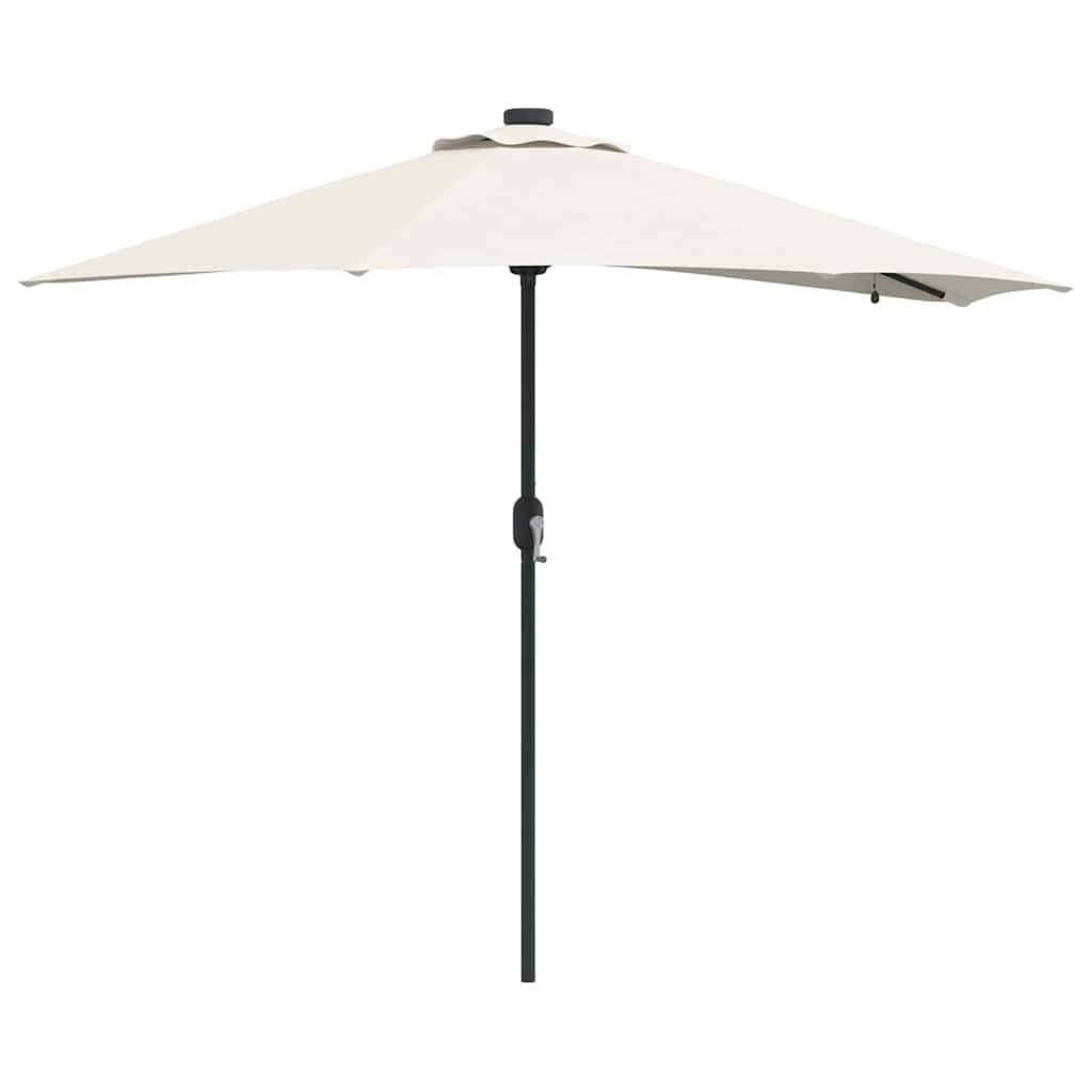 vidaXL Garden Parasol Sand 294 x 150 x 223 cm Polyester and Steel 2