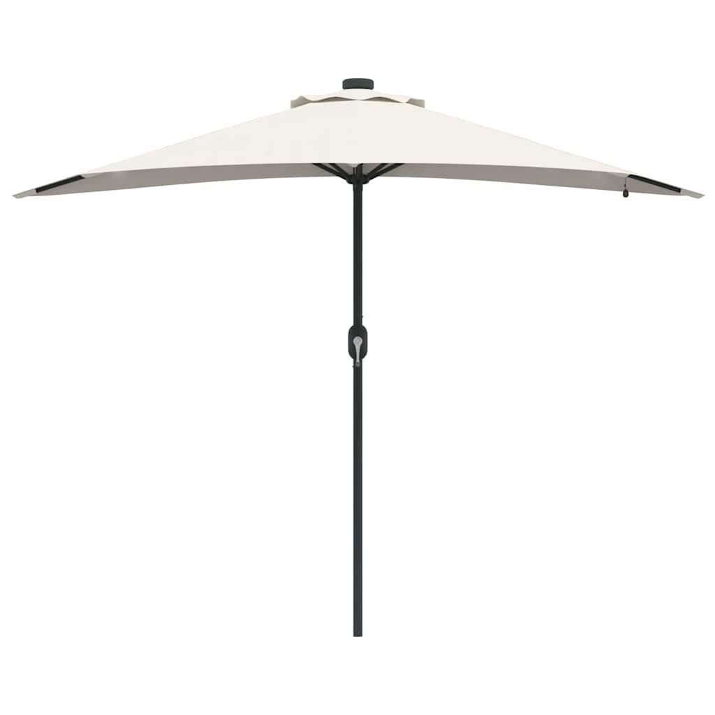 vidaXL Garden Parasol Sand 294 x 150 x 223 cm Polyester and Steel 5