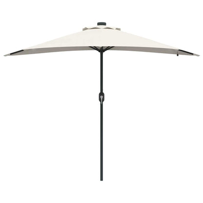 vidaXL Garden Parasol Sand 294 x 150 x 223 cm Polyester and Steel 5