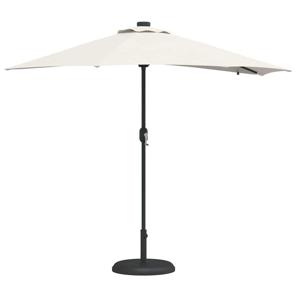 vidaXL Garden Parasol Sand 294 x 150 x 223 cm Polyester and Steel 3