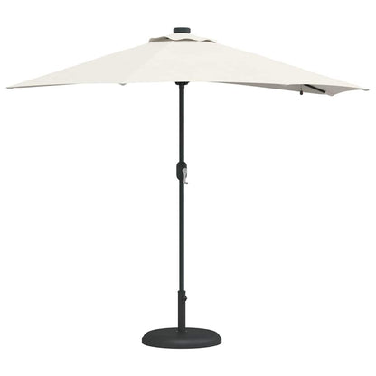 vidaXL Garden Parasol Sand 294 x 150 x 223 cm Polyester and Steel 3