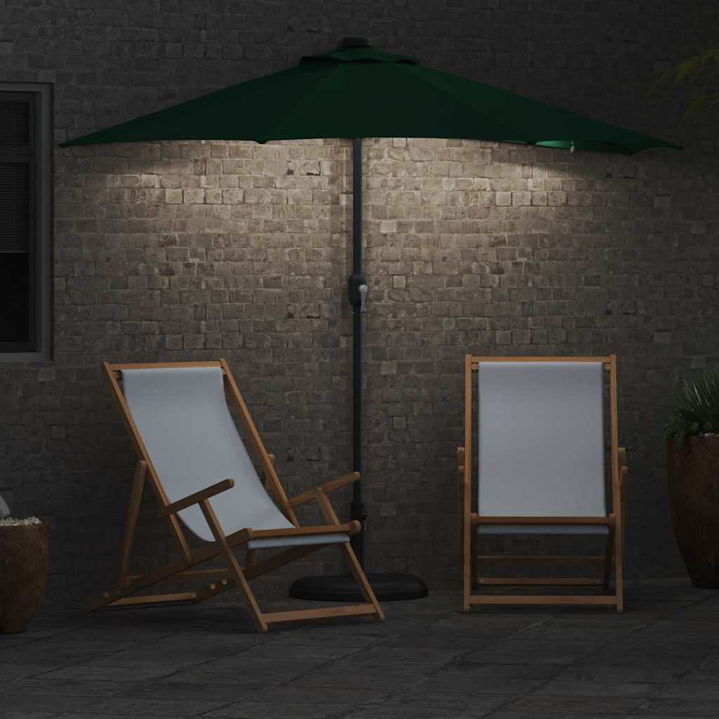 vidaXL Garden Parasol Green 294 x 150 x 223 cm Polyester and Steel 4