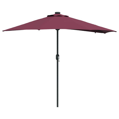 vidaXL Garden Parasol Bordeaux Red 294 x 150 x 223 cm 2