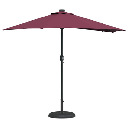 vidaXL Garden Parasol Bordeaux Red 294 x 150 x 223 cm 3