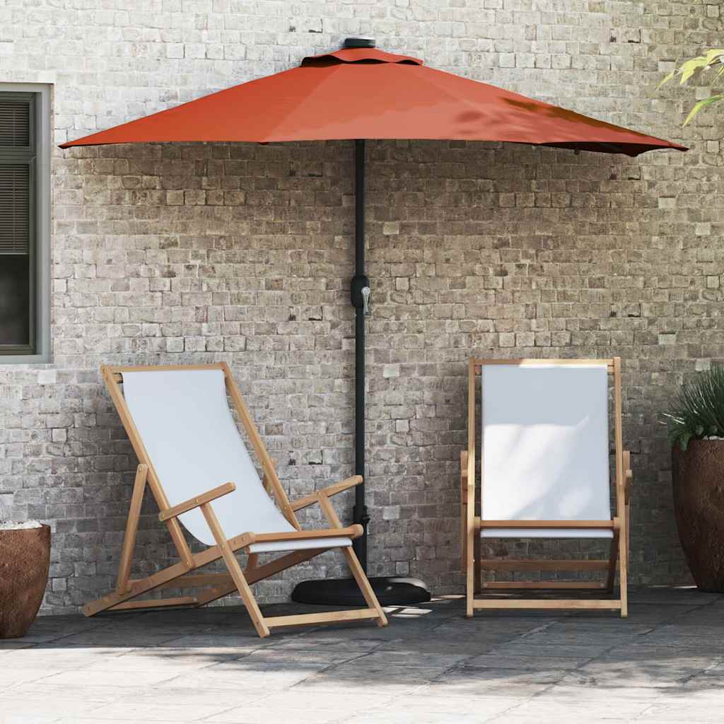vidaXL Garden Parasol Terracotta 294 x 150 x 223 cm 1