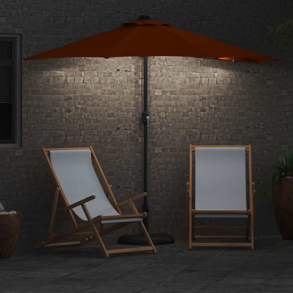 vidaXL Garden Parasol Terracotta 294 x 150 x 223 cm 4