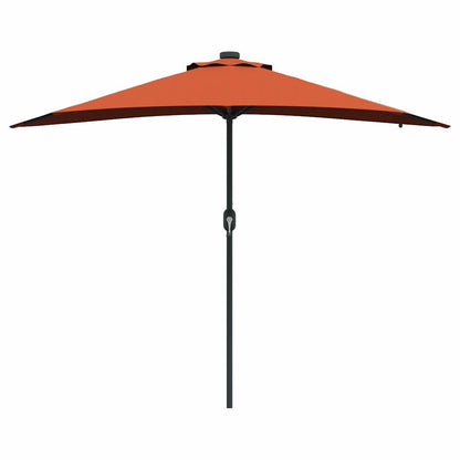 vidaXL Garden Parasol Terracotta 294 x 150 x 223 cm 5