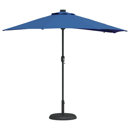 vidaXL Garden Parasol 294 x 150 x 223 cm Polyester and Steel Azurblau 3