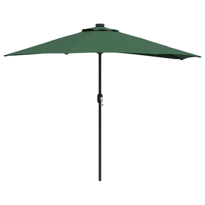 vidaXL Garden Parasol 294 x 150 x 224 cm Polyester and Steel Green 2
