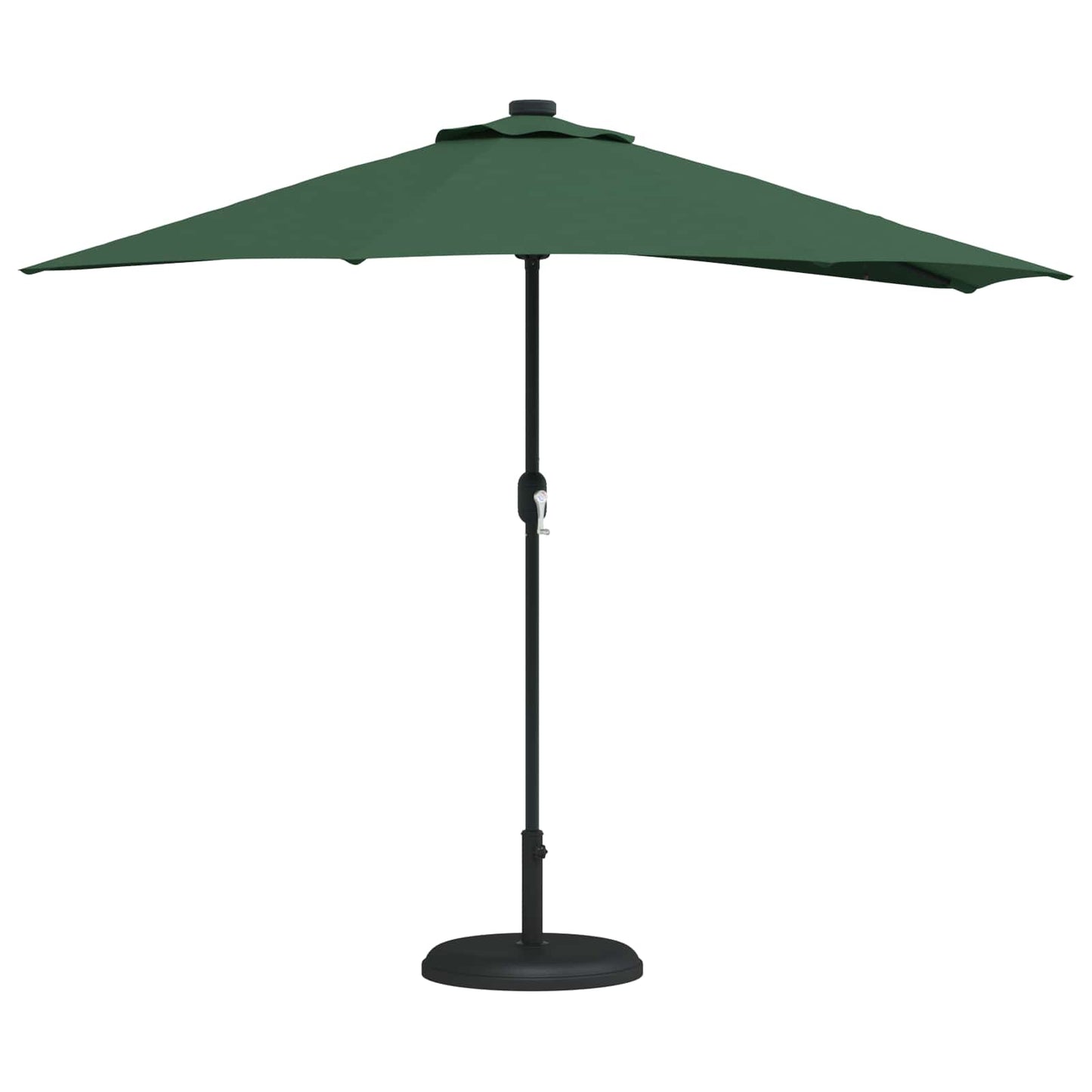 vidaXL Garden Parasol 294 x 150 x 224 cm Polyester and Steel Green 3