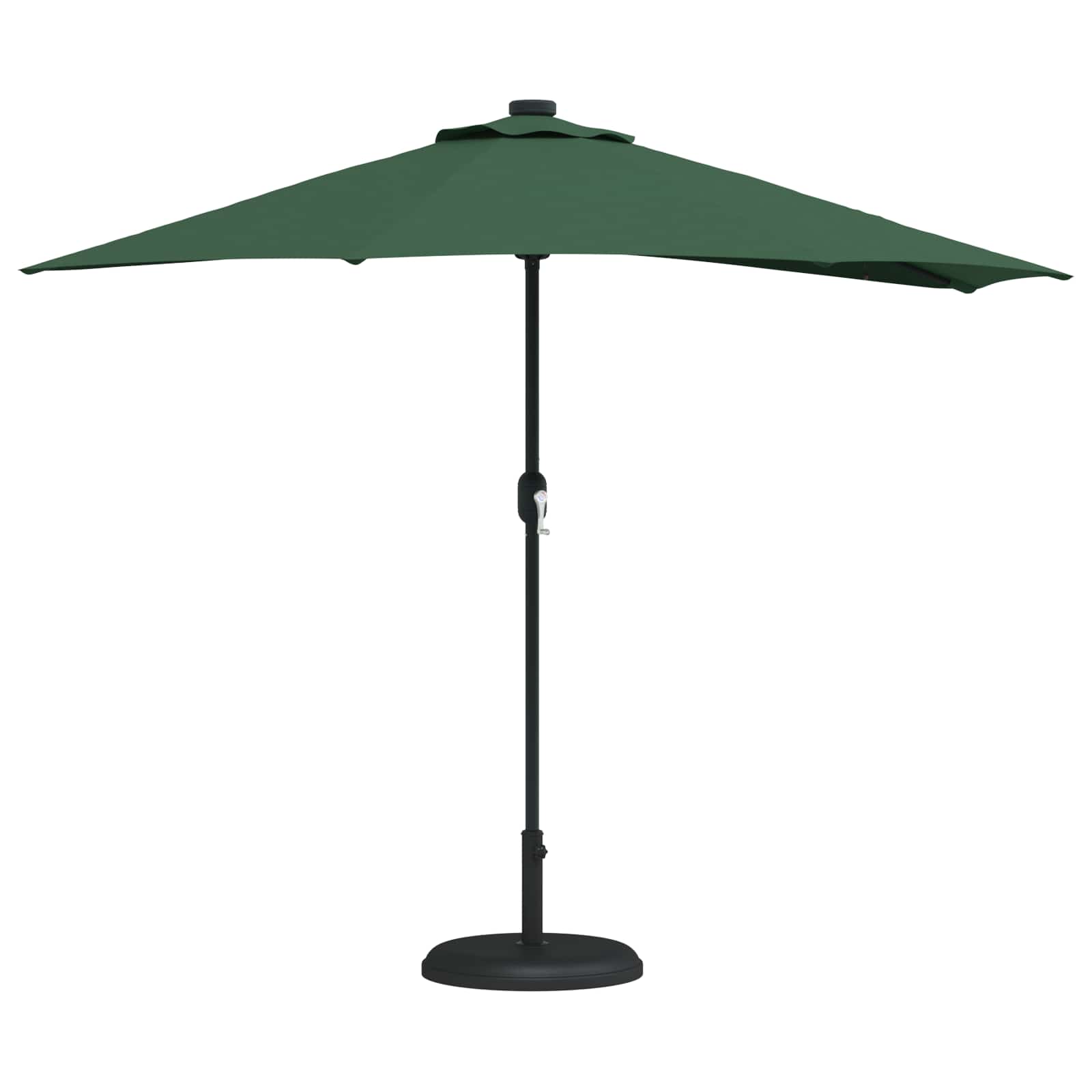 vidaXL Garden Parasol 294 x 150 x 224 cm Polyester and Steel Green 3