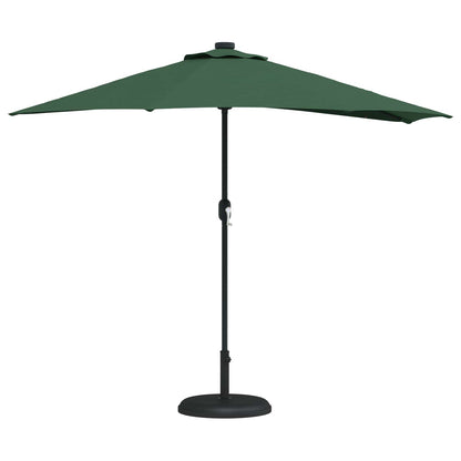vidaXL Garden Parasol 294 x 150 x 224 cm Polyester and Steel Green 3