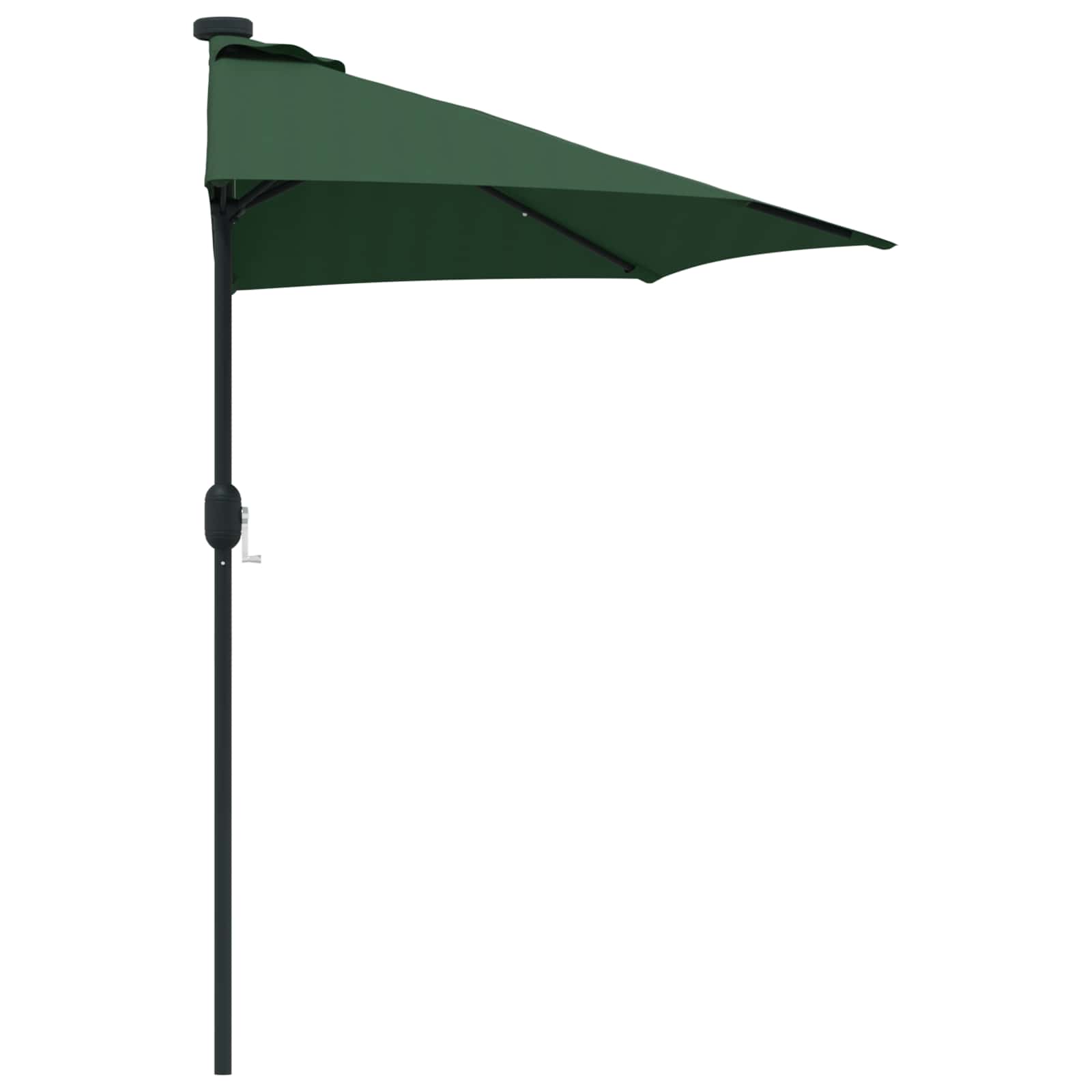 vidaXL Garden Parasol 294 x 150 x 224 cm Polyester and Steel Green 6