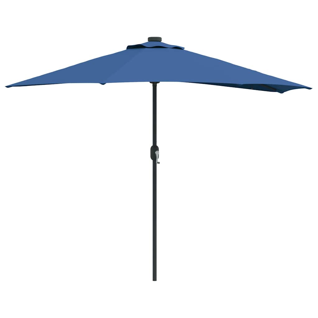 vidaXL Garden Parasol 294 x 150 x 224 cm Polyester and Steel Azurblau 2