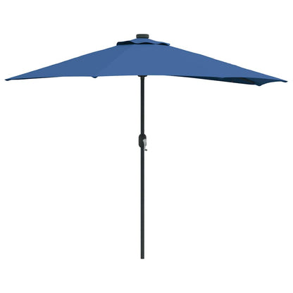 vidaXL Garden Parasol 294 x 150 x 224 cm Polyester and Steel Azurblau 2
