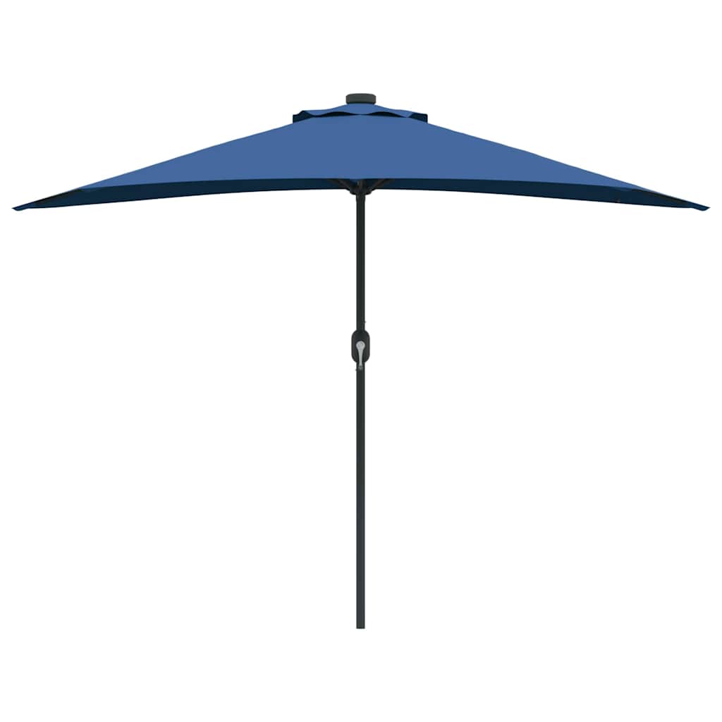 vidaXL Garden Parasol 294 x 150 x 224 cm Polyester and Steel Azurblau 5