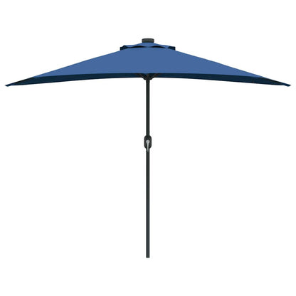 vidaXL Garden Parasol 294 x 150 x 224 cm Polyester and Steel Azurblau 5