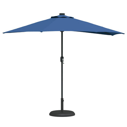 vidaXL Garden Parasol 294 x 150 x 224 cm Polyester and Steel Azurblau 3