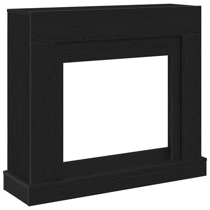 vidaXL Fireplace Surround Black Oak 100x30x87.5 cm Engineered Wood 2
