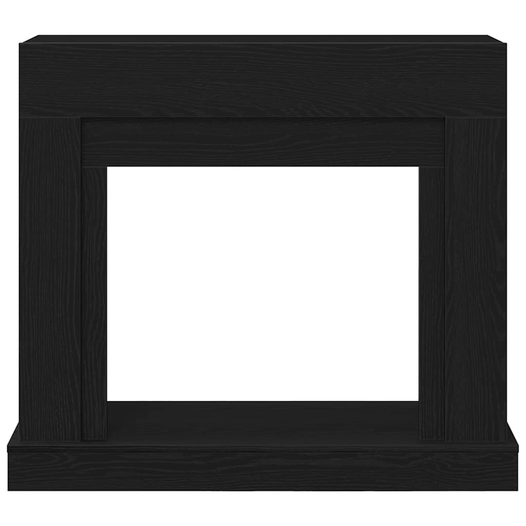 vidaXL Fireplace Surround Black Oak 100x30x87.5 cm Engineered Wood 5