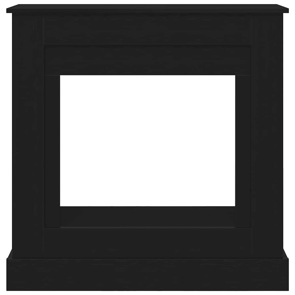 vidaXL Fireplace Surround Black Oak 90x30x90 cm Engineered Wood 5