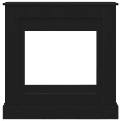 vidaXL Fireplace Surround Black Oak 90x30x90 cm Engineered Wood 5