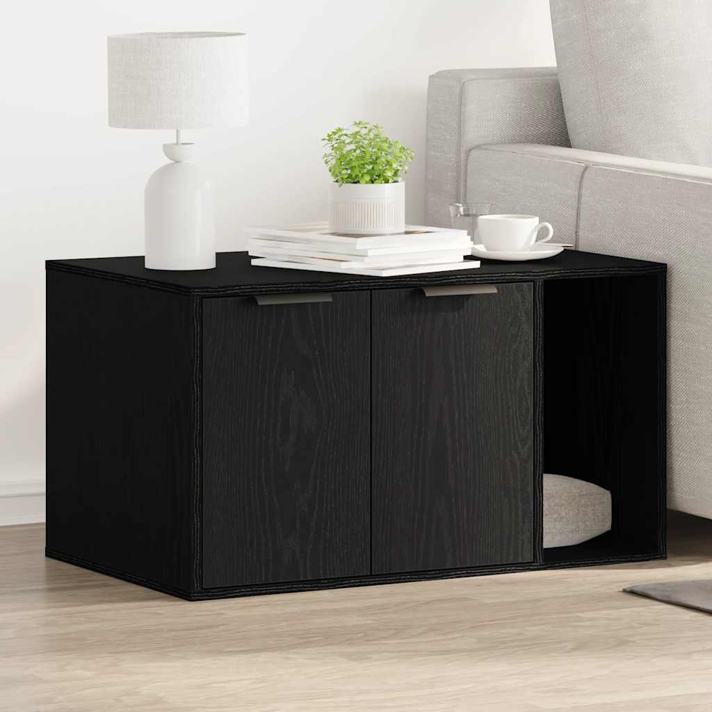 vidaXL Cat Litter Box Enclosure Engineered Wood Right-side Door Height 45 cm