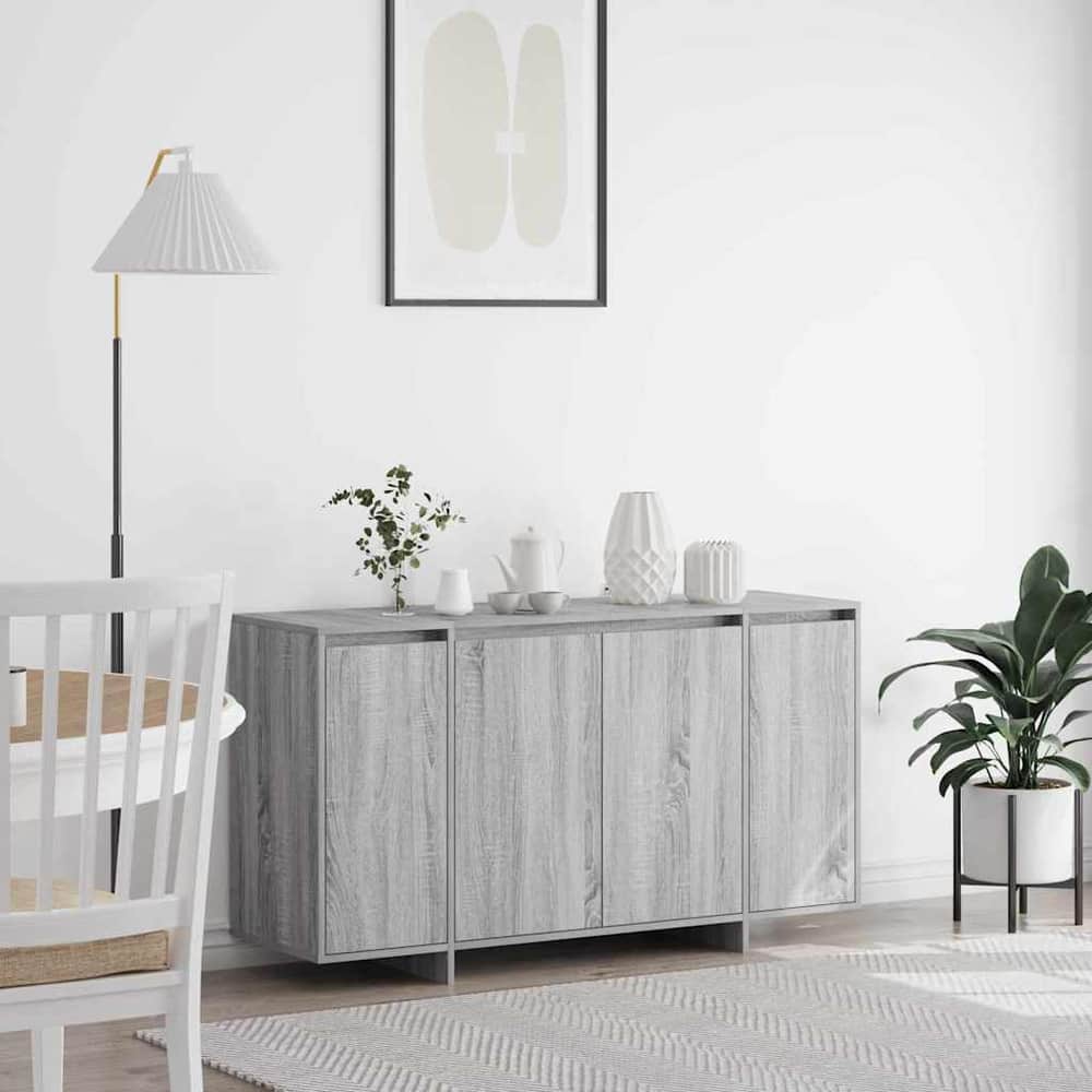 Sideboard 135 x 41 x 75 cm Engineered Wood Grey sonoma