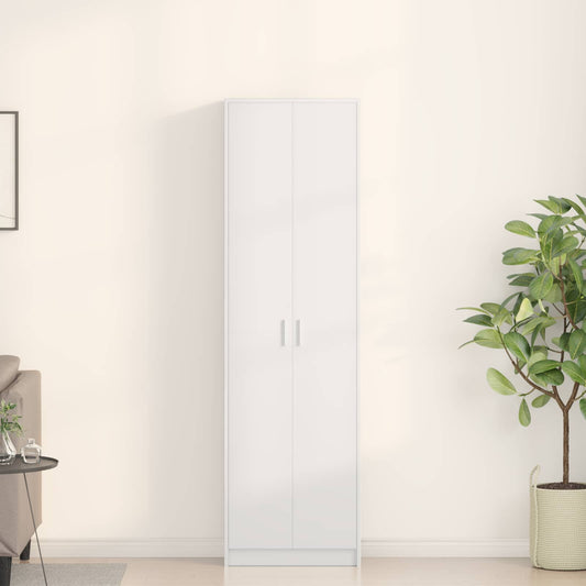 vidaXL Wardrobe White 55 x 25 x 189 cm Engineered Wood 1