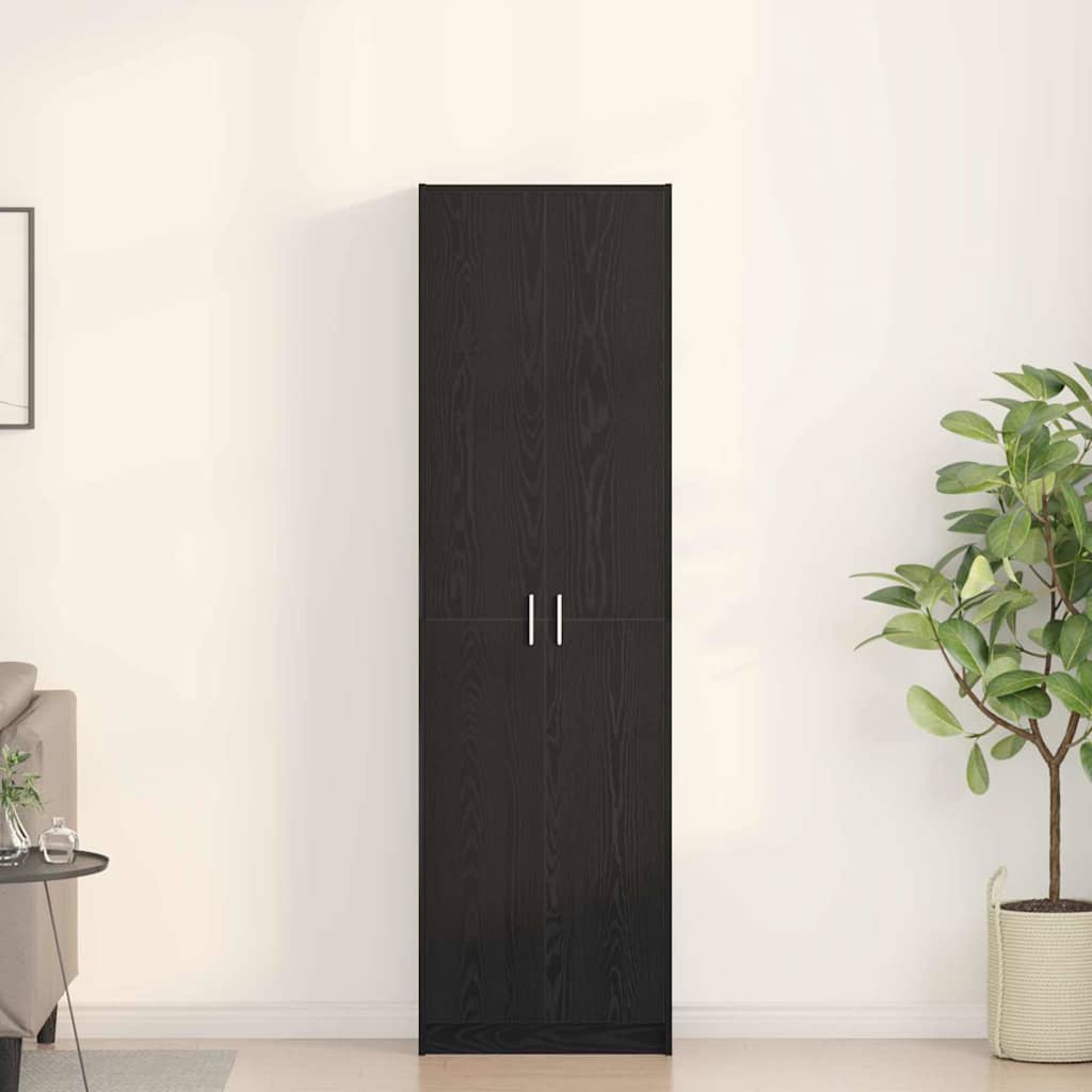 Wardrobe in Black Oak